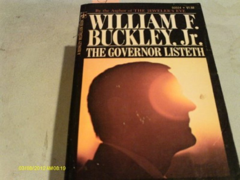 Book cover for "The governor listeth;" by William F Buckley Jr