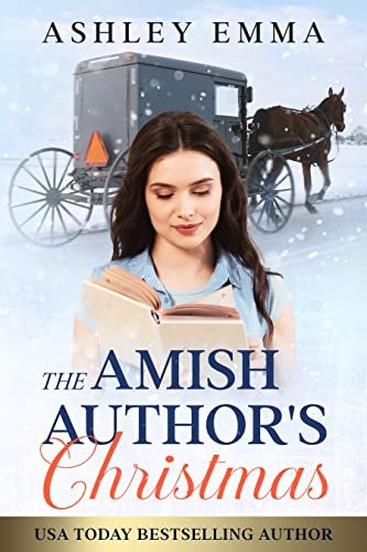Book cover for "The Amish Author's Christmas" by Ashley Emma