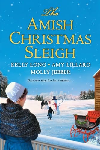 Book cover for "The Amish Christmas Sleigh" by Amy Lillard