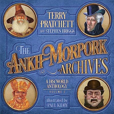 Book cover for "The Ankh-Morpork Archives, Vol. 1" by Terry Pratchett