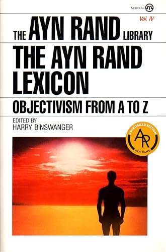 Book cover for "The Ayn Rand Lexicon: Objectivism from A to Z" by Ayn Rand