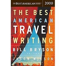 Book cover for "The Best American Travel Writing 2000" by Bill Bryson