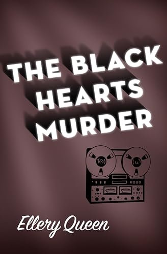 Book cover for "The Black Hearts Murder" by Ellery Queen