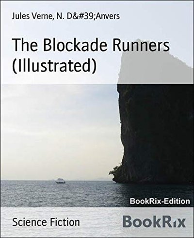 Book cover for "The Blockade Runners" by Jules Verne