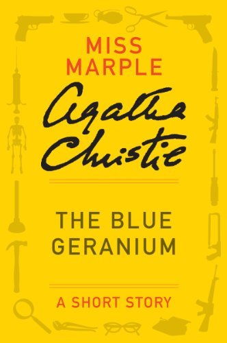 Book cover for "The Blue Geranium" by Agatha Christie
