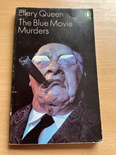Book cover for "The Blue Movie Murders" by Ellery Queen
