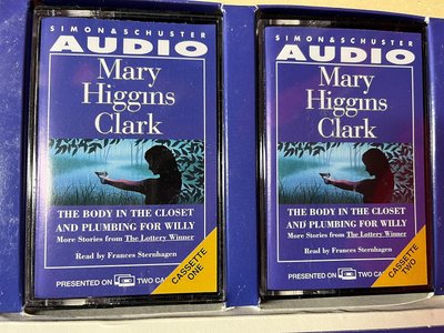 Book cover for "The Body in the Closet and Plumbing for Willy" by Mary Higgins Clark