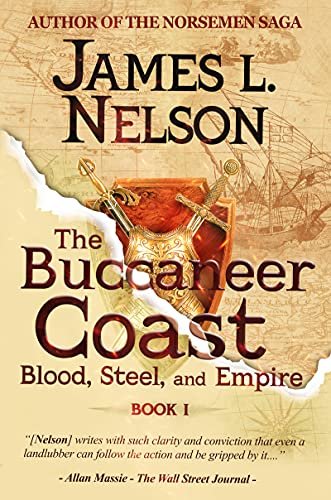 Book cover for "The Buccaneer Coast" by James L Nelson