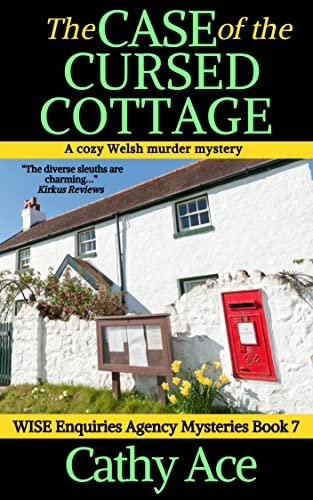 Book cover for "The Case of the Cursed Cottage" by Cathy Ace
