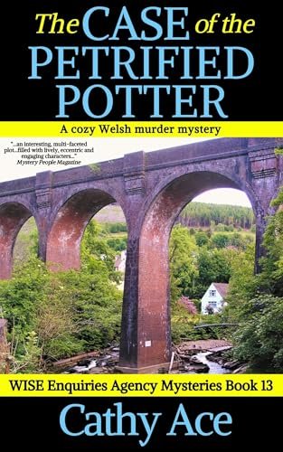 Book cover for "The Case of the Petrified Potter" by Cathy Ace