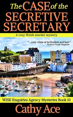 Book cover for "The Case of the Secretive Secretary" by Cathy Ace
