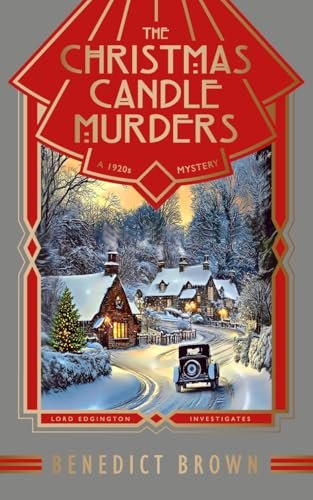 Book cover for "The Christmas Candle Murders" by Benedict Brown