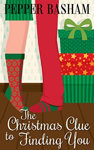 Book cover for "The Christmas Clue to Finding You" by Pepper D Basham