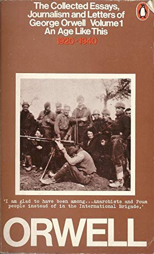 Book cover for "The Collected Essays, Journalism and Letters" by George Orwell
