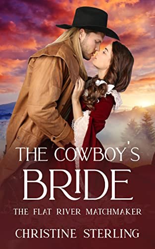 Book cover for "The Cowboy's Bride" by Christine Sterling