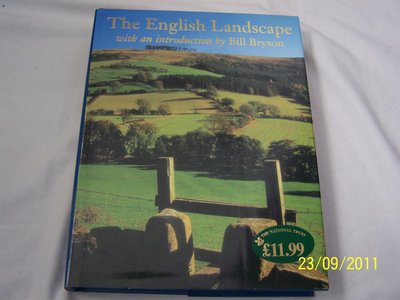 Book cover for "The English Landscape" by Bill Bryson