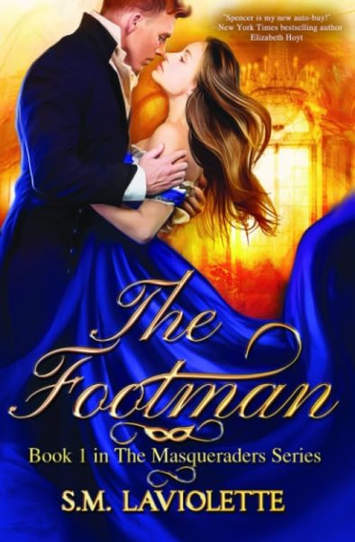 Book cover for "The Footman" by Minerva Spencer