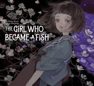 Book cover for "The Girl Who Became a Fish" by Osamu Dazai