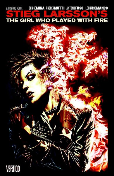 Book cover for "The Girl Who Played with Fire" by Denise Mina