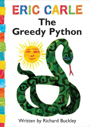 Book cover for "The Greedy Python" by Eric Carle