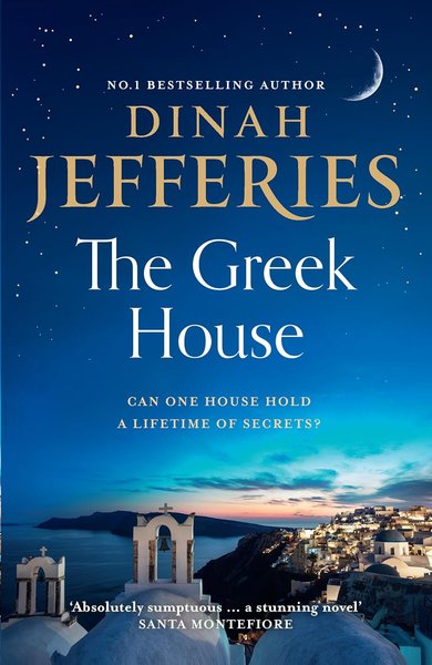 Book cover for "The Greek House" by Dinah Jefferies