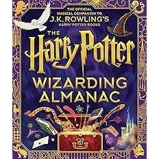 Book cover for "The Harry Potter Wizarding Almanac"