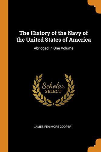 Book cover for "The History of the Navy of the United States of America" by James Fenimore Cooper