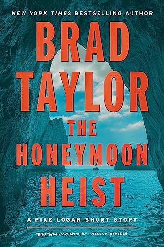 Book cover for "The Honeymoon Heist" by Brad Taylor