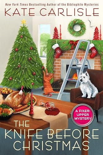 Book cover for "The Knife Before Christmas" by Kate Carlisle