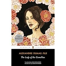 Book cover for "The Lady of the Camellias" by Alexandre Dumas