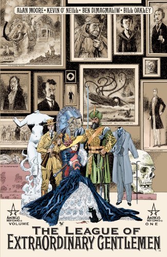 Book cover for "The League of Extraordinary Gentlemen, Vol. 1" by Alan Moore