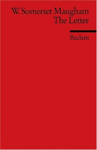 Book cover for "The Letter" by W Somerset Maugham
