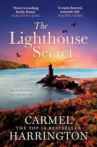 Book cover for "The Lighthouse Secret" by Carmel Harrington