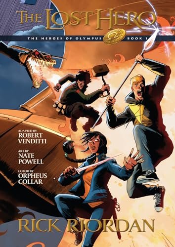 Book cover for "The Lost Hero" by Rick Riordan
