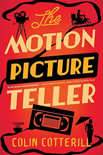 Book cover for "The Motion Picture Teller" by Colin Cotterill