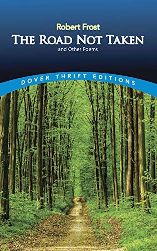 Book cover for "The Road Not Taken and Other Poems" by Robert Frost