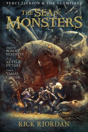 Book cover for "The Sea of Monsters"