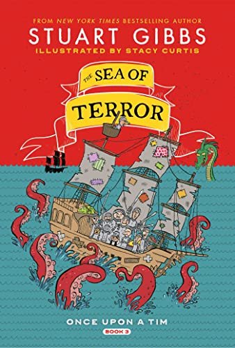 Book cover for "The Sea of Terror" by Stuart Gibbs