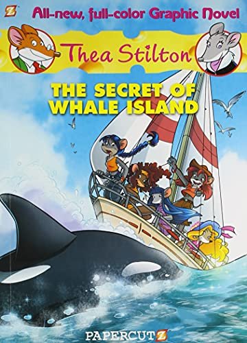 Book cover for "The Secret of Whale Island" by Thea Stilton