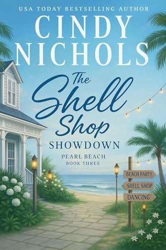 Book cover for "The Shell Shop Showdown" by Cindy Nichols
