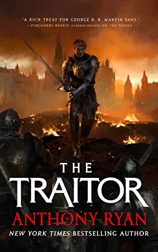 Book cover for "The Traitor" by Anthony Ryan