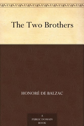 Book cover for "The Two Brothers" by Honore de Balzac
