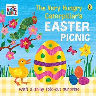 Book cover for "The Very Hungry Caterpillar's Easter Picnic" by Eric Carle