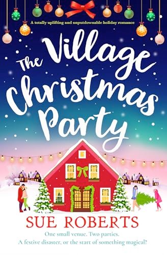 Book cover for "The Village Christmas Party" by Sue Roberts