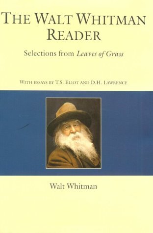 Book cover for "The Walt Whitman Reader" by Walt Whitman