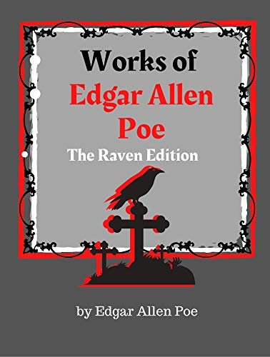 Book cover for "The Works of Edgar Allan Poe" by Edgar Allan Poe