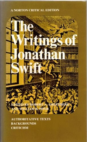 Book cover for "The Writings of Jonathan Swift: Authoritative Texts, Backgrounds, Criticism" by Jonathan Swift