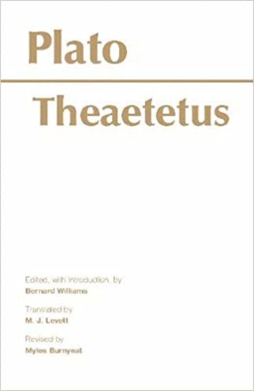 Book cover for "Theaetetus" by Plato