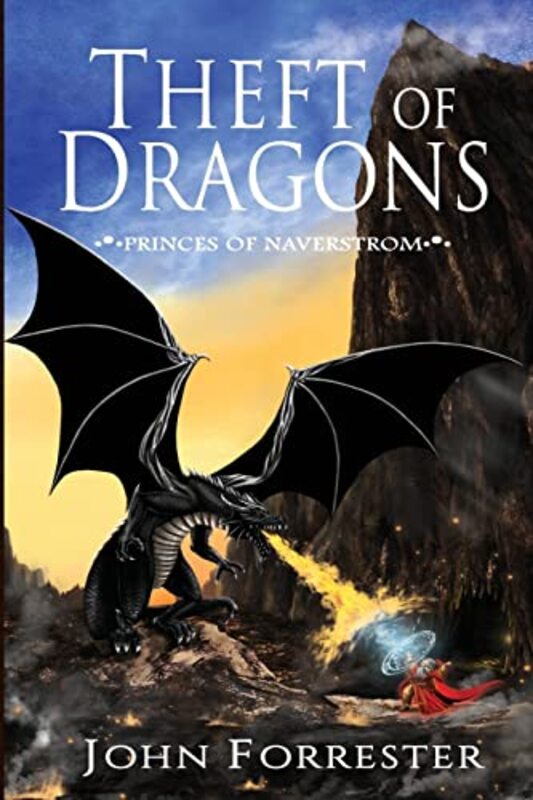 Book cover for "Theft of Dragons" by John Forrester