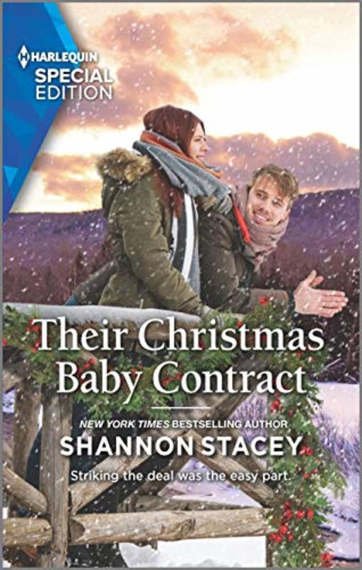 Book cover for "Their Christmas Baby Contract" by Shannon Stacey